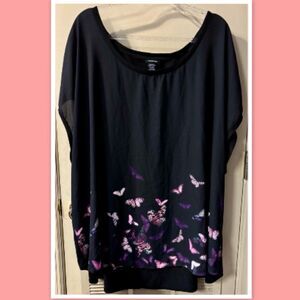Women’s Torrid Flower Print Top ~ Size 5